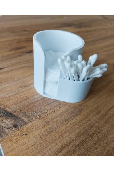 Tuel Minimalist Cotton and Swab Organizer Bathroom and Vanity Organizer