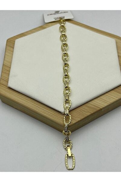 BİJU YILMAZ Burgundy chain bracelet - 26cmblk28
