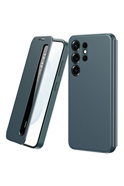 DD Daden Husa pentru Samsung Galaxy S26 Ultra Smart View din piele, Raspuns a...