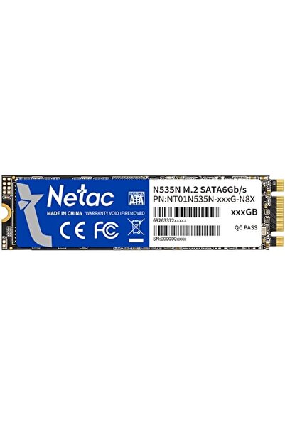 Netac N535N 3D NAND SSD, 512GB, M.2 2280, SATAIII 6Gb/s, Read/Write up to 540...