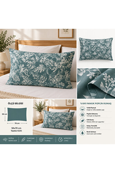 DOĞA EV TEKSTİLİ Doğanın Tüm Renkleri 2-Pack Pillowcases 50X70 - 100% Cotton ...