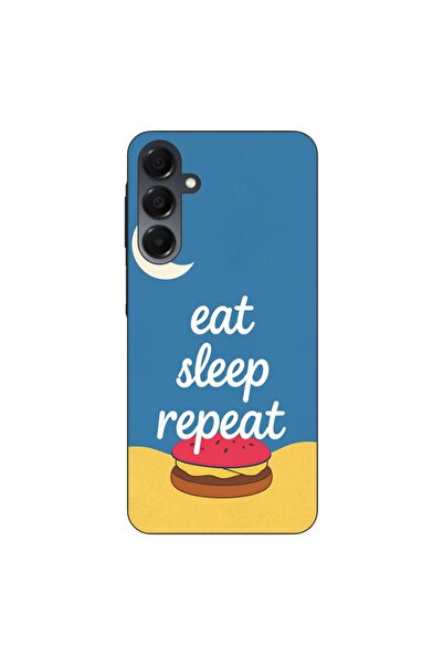 OEM Husa compatibila cu Samsung Galaxy A16 Silicon Gel Tpu Model Eat Sleep Re...