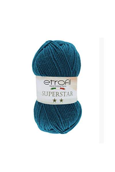 Etrofil Superstar Knitting Yarn Gray Blue 25% Wool 75% Acrylic 100g 170m (74311)