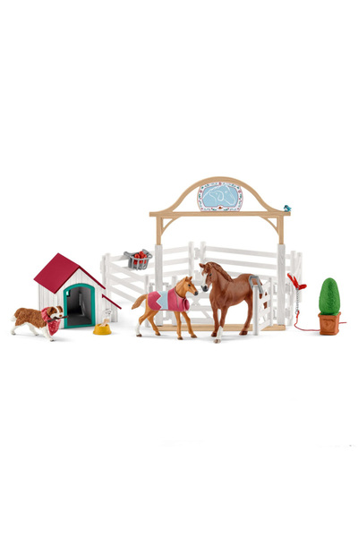 SCHLEICH Clubul Călăreților - Hannah cu Ruby