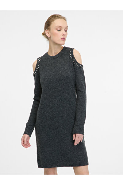 ORSAY Rochie pulover de damă gri închis