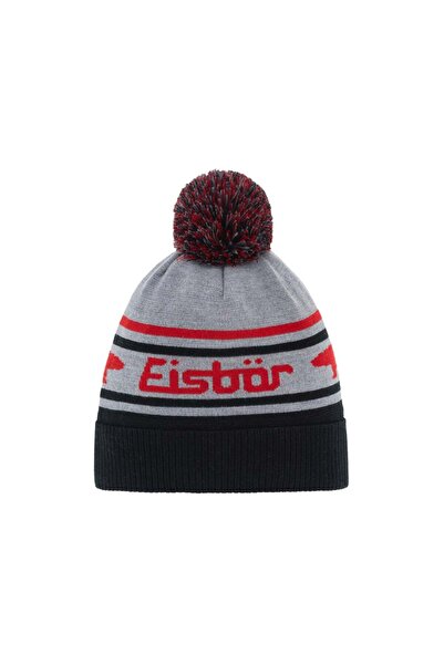 Eisbär Eisbar Chani children's ski hat-Black/Grey/Red-One size