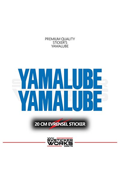 ARONA Yamalube Sticker Universal Compatible with All Surfaces 20 cm 2 Pcs