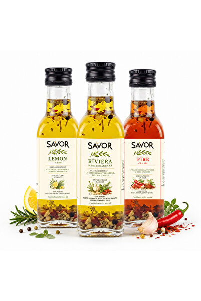 SAVOR Pachet Strop de Gust - 3 uleiuri aromatizate