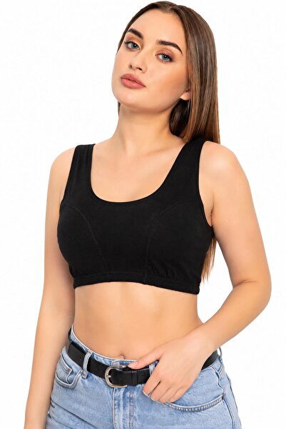 gd goldoremi Women's Thick Strap Cotton Lycra Comfortable Plus Size Half Tank...
