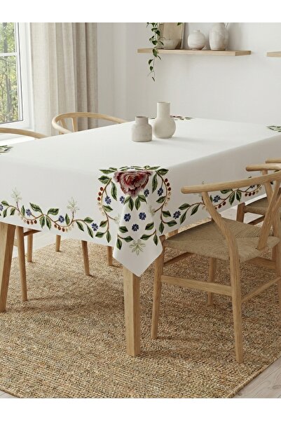 Tropikhome Gül Desenli Dijital Baskı Masa Örtüsü