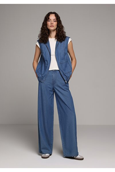 Colin's Loose Fit Kadın Mid İndigo Denim Jean Pantolon