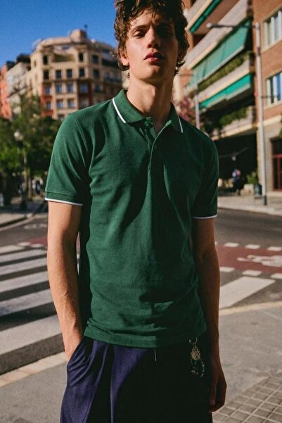 comstar Muška modna kaki polo majica sa dugmićima