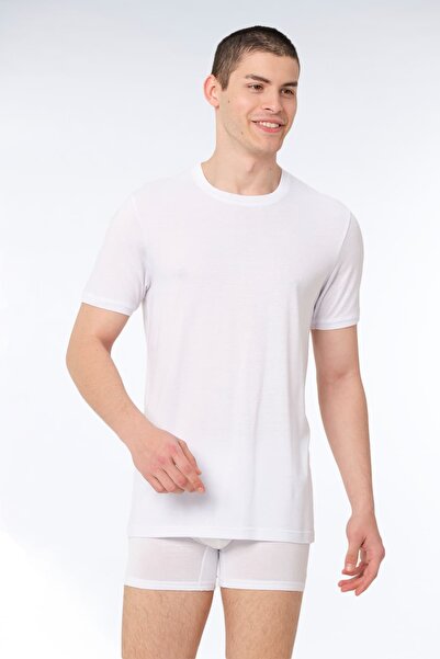 FSM1453 Men's Cotton Modal Short Sleeve Undershirt 6-Piece - 468-(428)