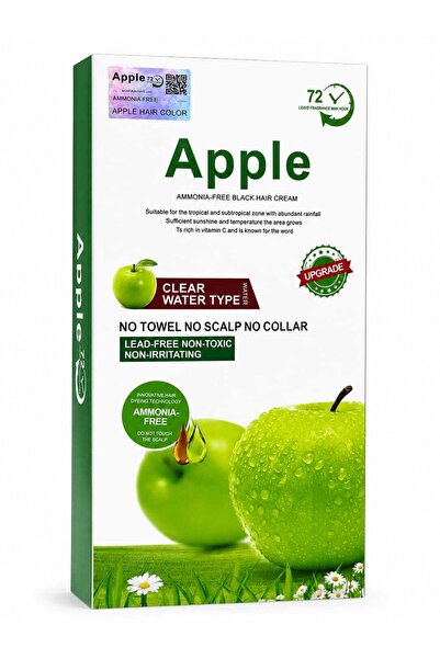 Apple Blossom Naturals كريم صبغة شعر طبيعي أسود خالٍ من الأمونيا 1000 مل
