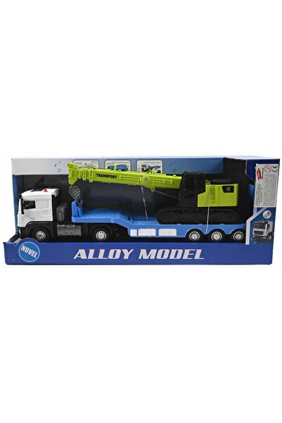 Midex CAMION AUTORULINAR DE TRANSPORT CU MACARA + LUMINĂ ȘI SUNET