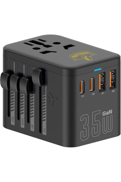 Urban URBANNX Universal Travel Adapter, 35W Type-C Fast Charging, 4 USB Ports...
