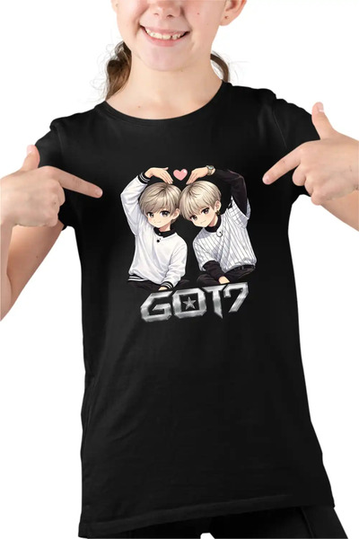 OEM Детска тениска за момичета Got7 K-pop с анимационен принт
