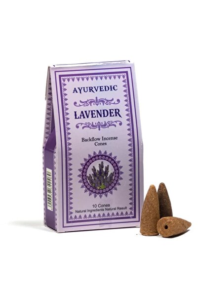 OEM Conuri parfumate cu reflux – Ayurvedic LAVANDĂ | Pentru cascade de fum (1...