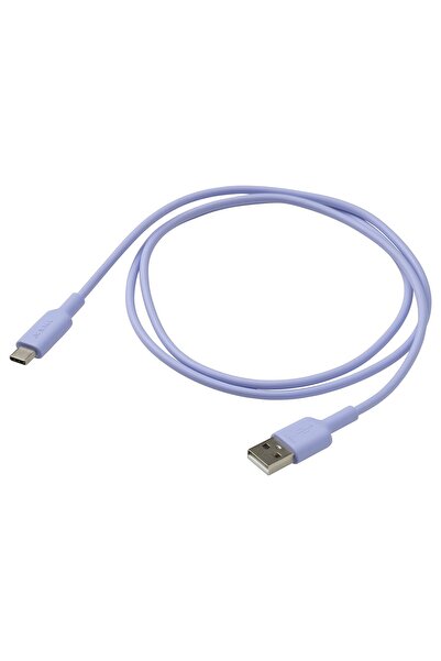 IKEA SITTBRUNN USB-A to USB-C, lilac, 1.0 m