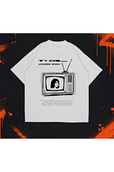 Grafftee Clothing Tv Girl Printed Unisex Oversize T-Shirt