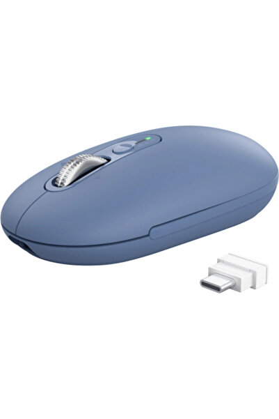 Trust Mouse optic Seron Hyperscroll, USB Wireless/Bluetooth, 3200 DPI, Albastru