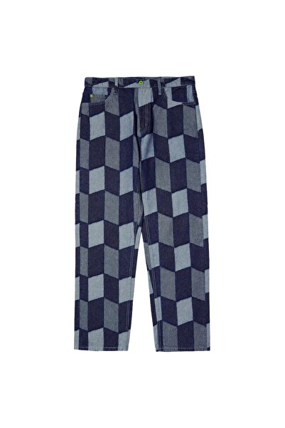 HUF Pantaloni din denim patchwork pentru bărbați 32