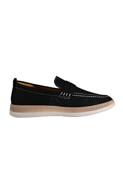 Pelle Como genuine nubuck leather men's loafer strap daily comfortable shoe b...