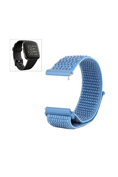 OEM Λουράκι Υφασμάτινο Μπλε για Fitbit Versa, Fitbit Versa 2