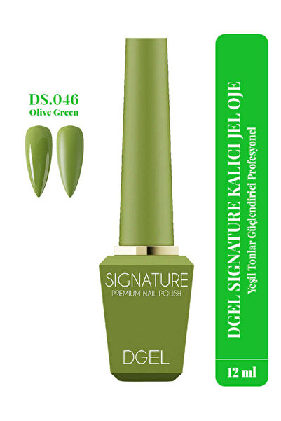 Gelista DGel Signature Kalıcı Jel Oje Yeşil Tonlar Güçlendirici Profesyonel /...
