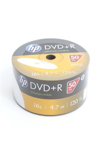 HP DVD+R 4,7GB 16X FF ALB IMPRIMABIL CU CERNEALĂ LICHIDĂ SP*50 14202 / 69304
