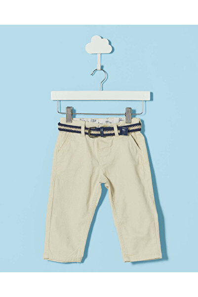 REDTAG Infant Boys White Belted Chino Trousers