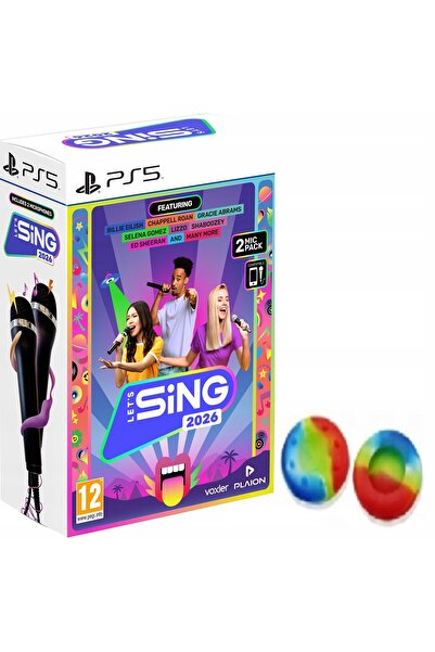 Kraft&dele Joc pentru PS5 - Let's Sing 2026 + 2 microfoane - Petrecere Muzica...