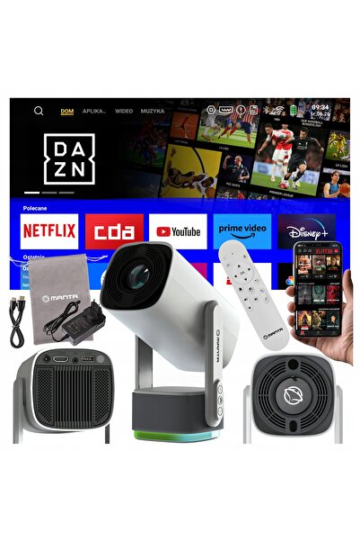 Mantarım Proiector portabil Manta MultiVision Portable PMA102M24 UHD Android ...
