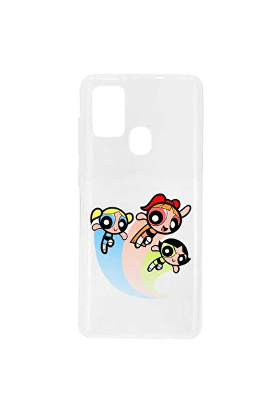 OEM Husa compatibila cu Samsung Galaxy A21s Silicon Transparenta Model Powerp...