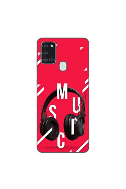 OEM Калъф, съвместим със Samsung Galaxy A21s, силиконов гел TPU, с десен на м...