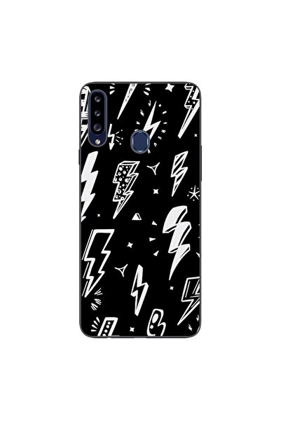 OEM Case compatible with Samsung Galaxy A20S Silicon Gel Tpu Model Lightnings
