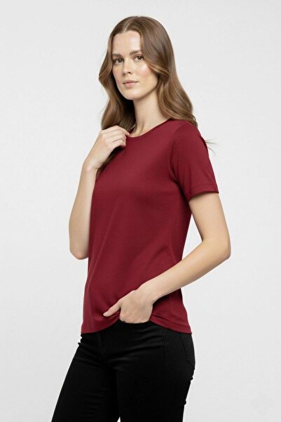 VELİZADE Women's Comfort Model Crew Neck Short Sleeve Stretchy Combed Cotton ...