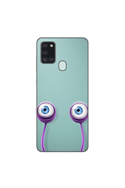 OEM Калъф, съвместим със Samsung Galaxy A21s, силиконов гел TPU, с шарка  "Оч...