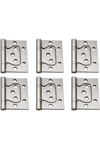 Generic Stainless Steel Door Hinges, Satin Chrome Finish, Heavy Duty, Pack of 2
