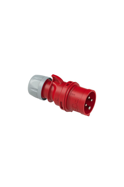 PCE Priză portabilă (comutator de fază) 16A 4P 400V roșu IP44 SHARK 7014-6