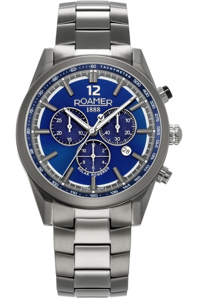 Roamer Ceas bărbătesc 973981 44 45 20 — albastru marin, sportiv, din titan