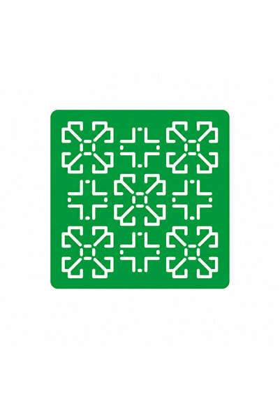 BESİNG Sashiko Geometric Floral Pattern Embroidery Template – Reusable Fabric...