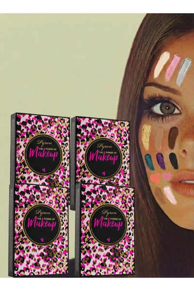 PYRON 4 Pieces The Power Of Makeup 13 Color Palette