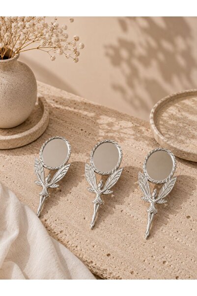 Kara Art Melek Ayna Gümüş Renk Hediyelik - Nişan - Söz - Nikah - Hediyelik - ...