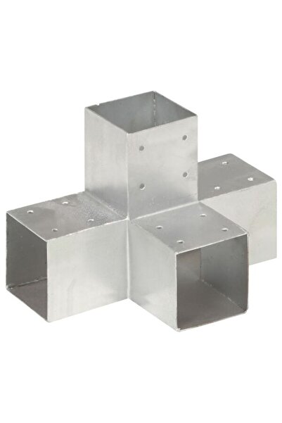 vidaxl Conector de grindă, în formă de X, 91 x 91 mm, metal galvanizat