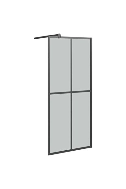 vidaxl Paravan de duș walk-in, 90 x 195 cm, sticlă securizată închisă la culoare