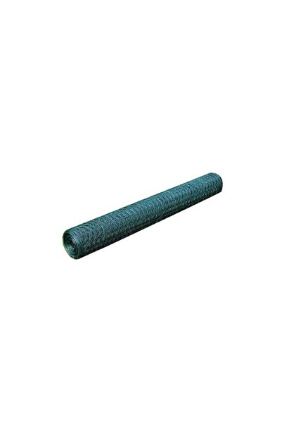 vidaxl Gard din plasă, verde închis, 1 x 25 m, oțel, hexagonal