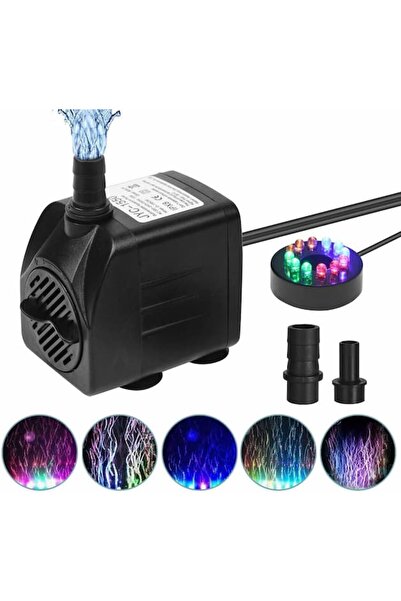 flintronic Αντλία νερού 800L/H 15W, 12 LED με 4 χρώματα