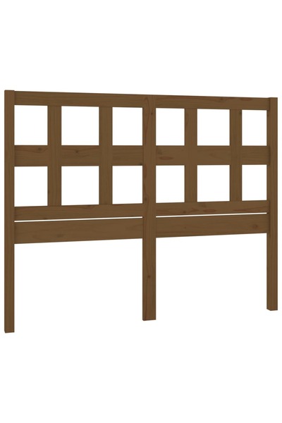 vidaxl Tăblie de pat, maro miere, 205,5x4x100 cm, lemn masiv de pin