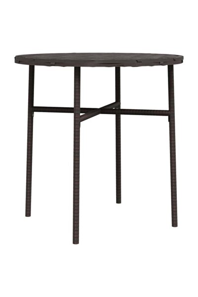 vidaxl Măsuță de cafea, maro, 45 cm, poliratan